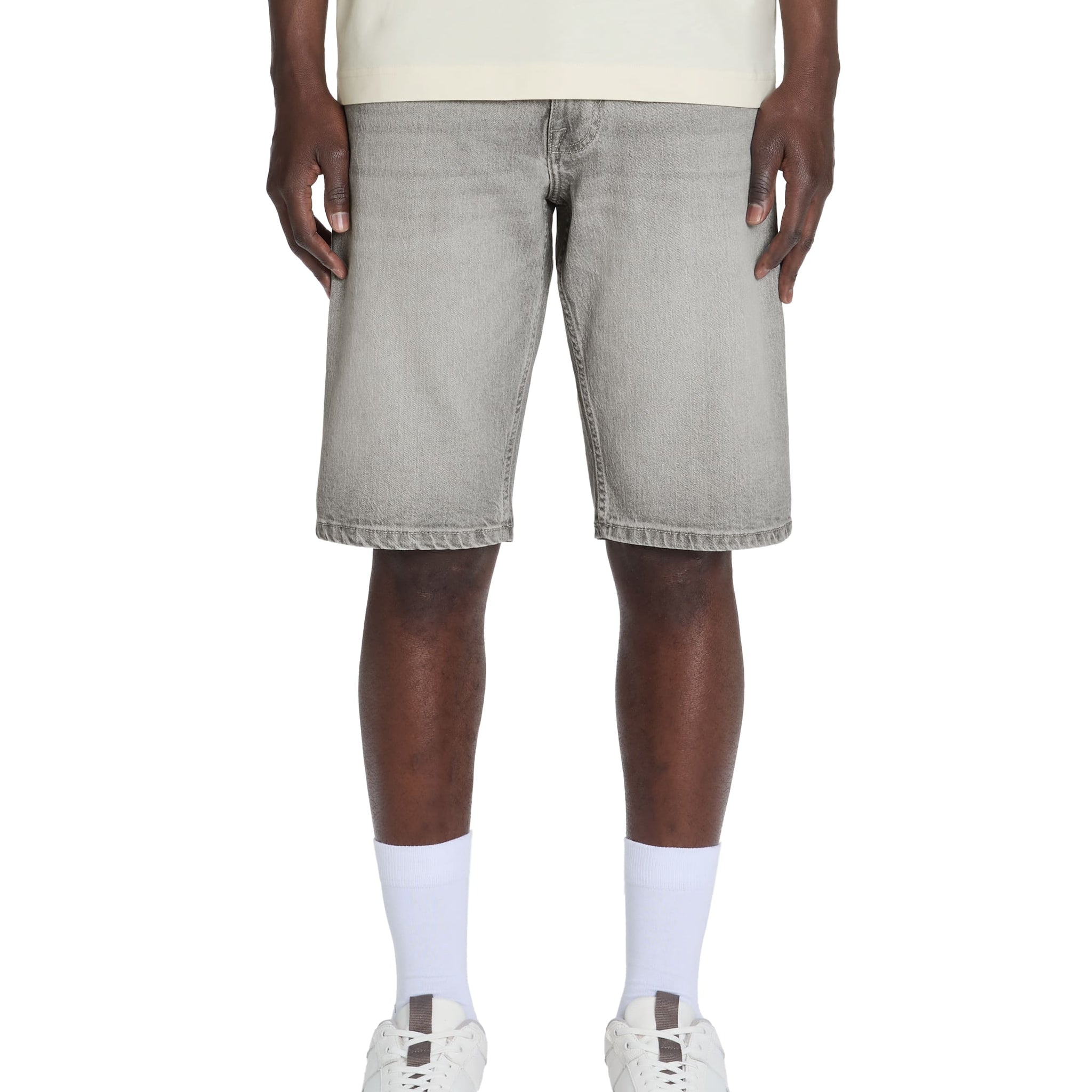 Bofirstbm Grey E25 Denim Bermuda Celio