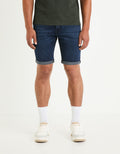 Boknitbm Blue Black Denim Bermuda Celio