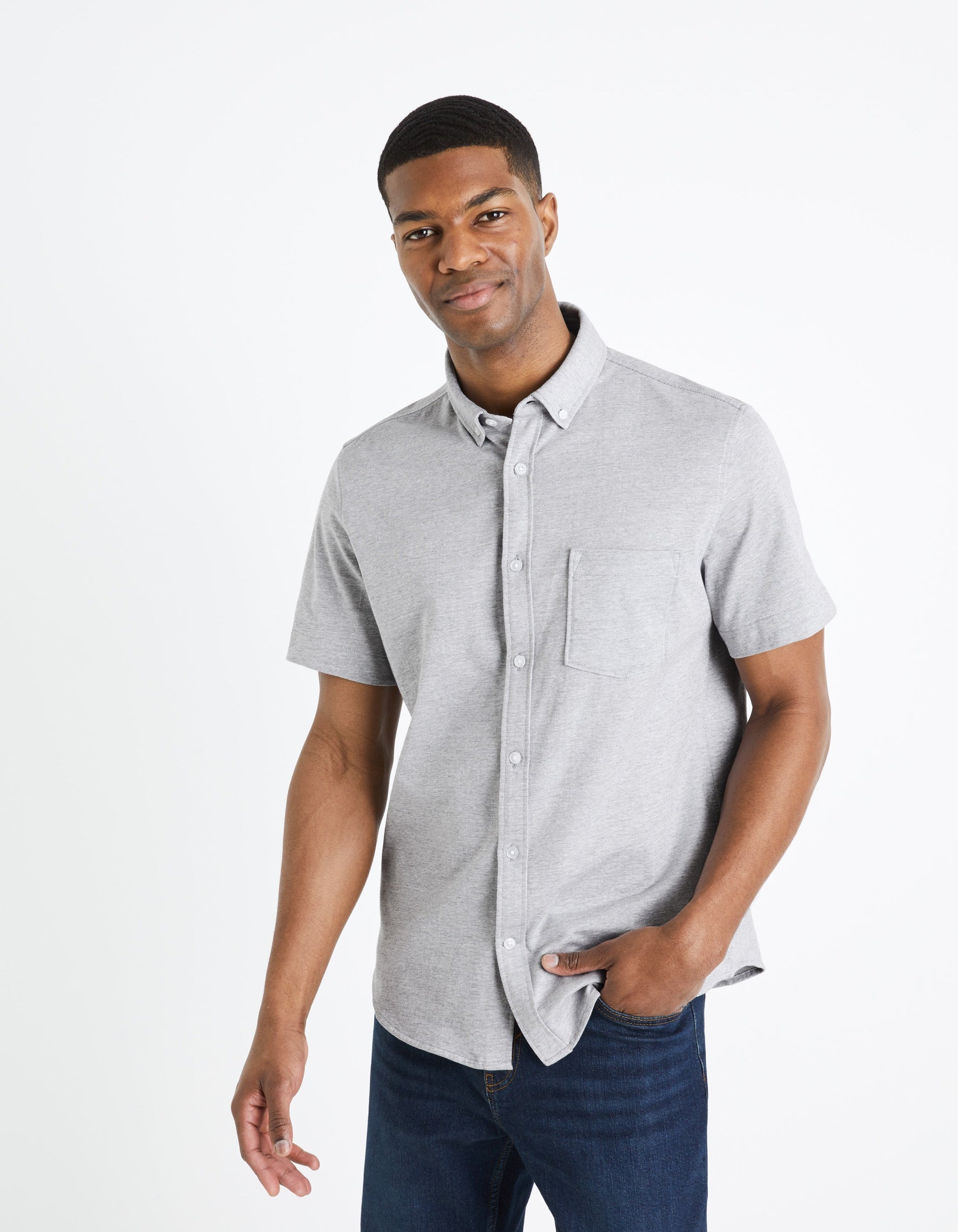 BARIK GREY SS SHIRT Celio