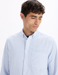 Caoxfordy Blue Long Sleeves Shirt Celio