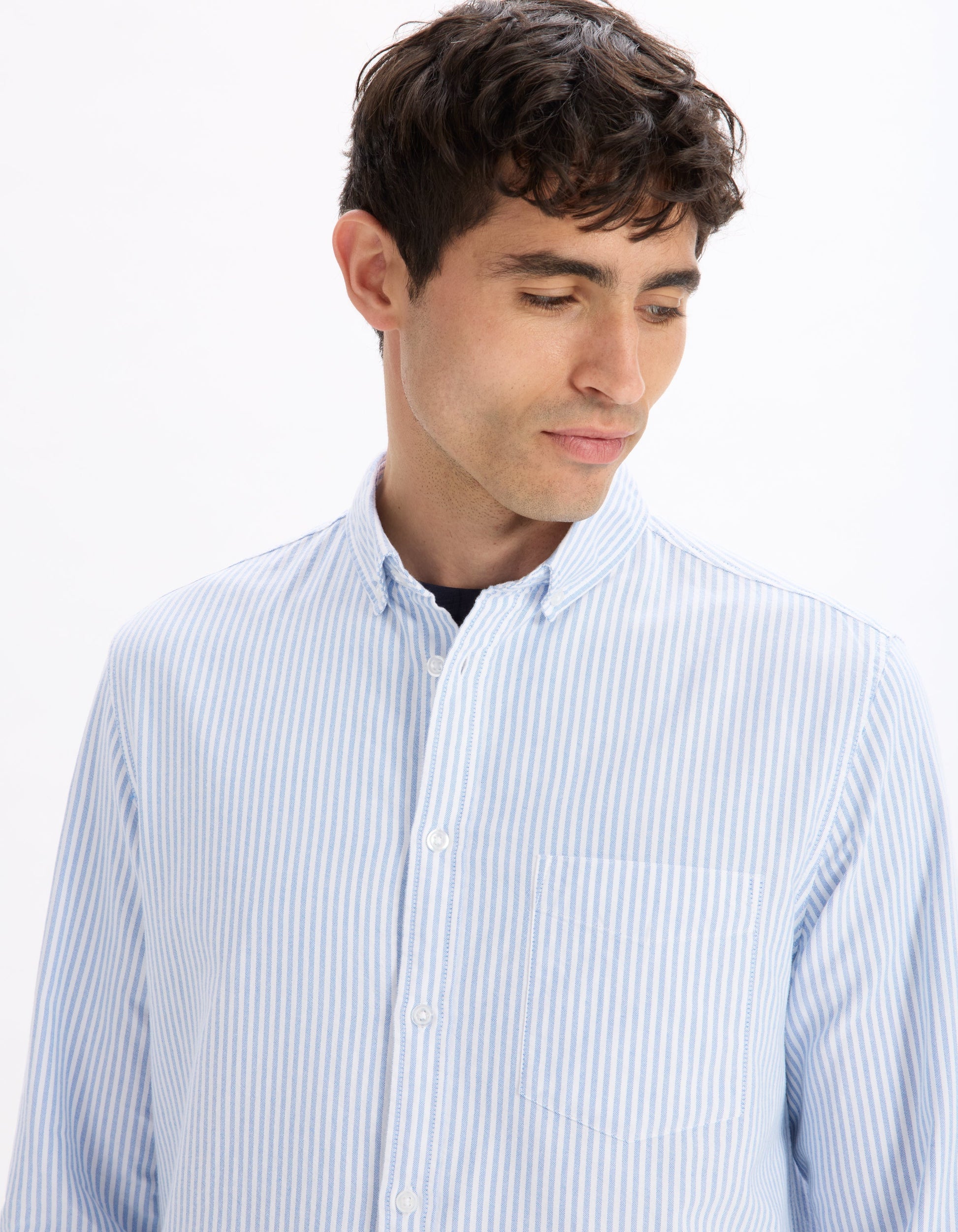 Caoxfordy Blue Long Sleeves Shirt Celio