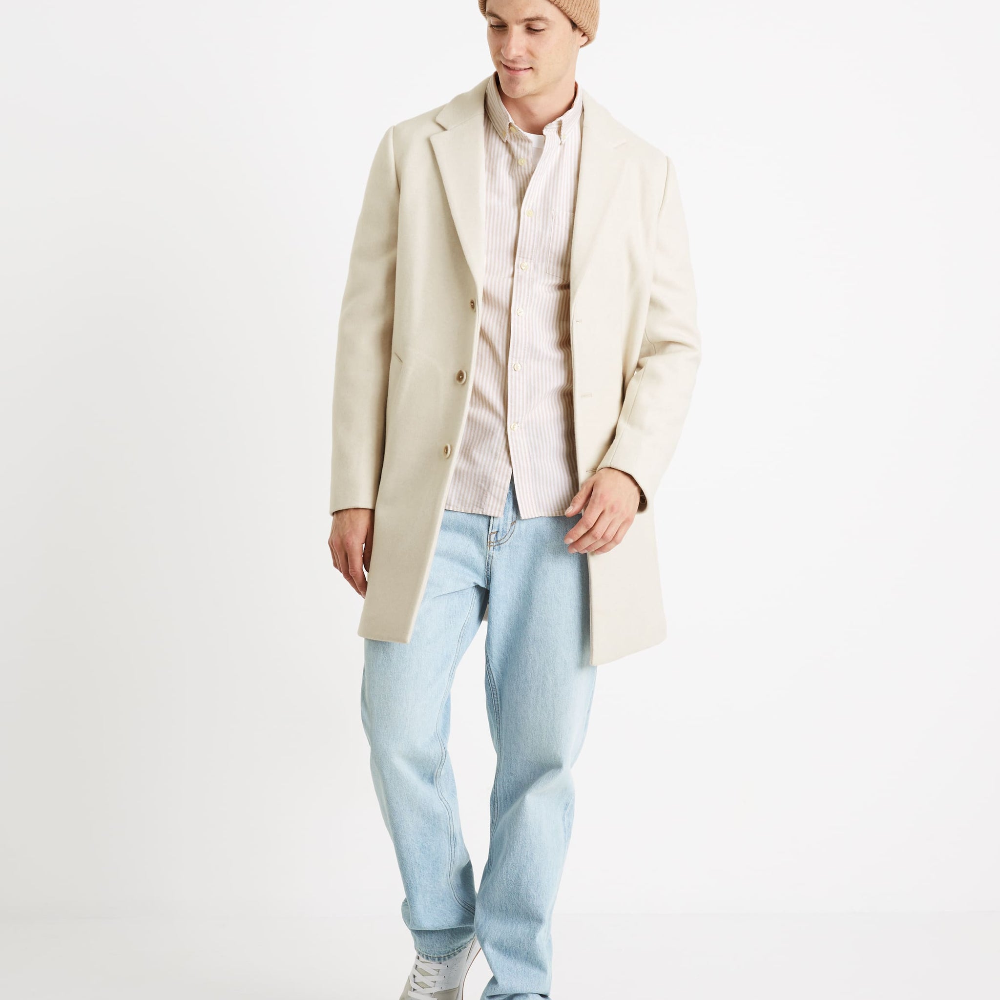 Caoxfordy Ecru Long Sleeves Shirt Celio