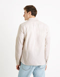 Caoxfordy Ecru Long Sleeves Shirt Celio