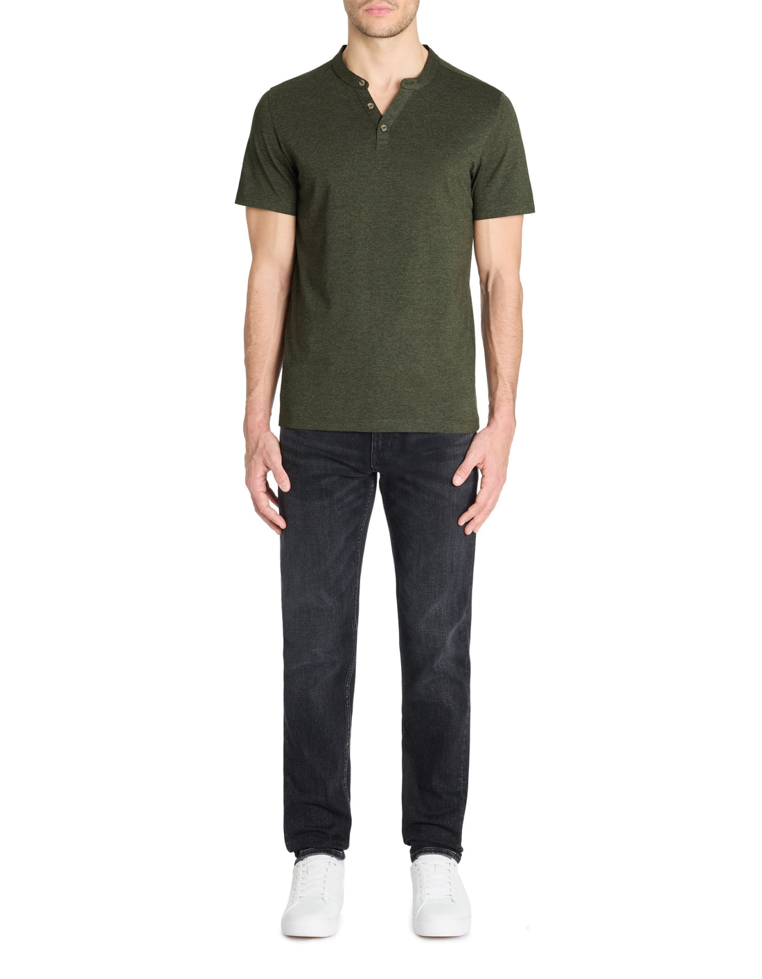 Cegeti Dark Khaki Short Sleeves Tshirt Celio