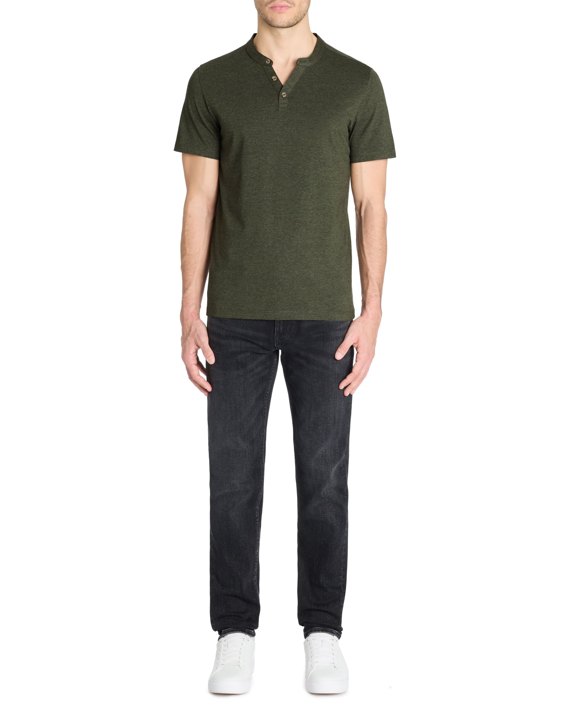 Cegeti Dark Khaki Short Sleeves Tshirt Celio