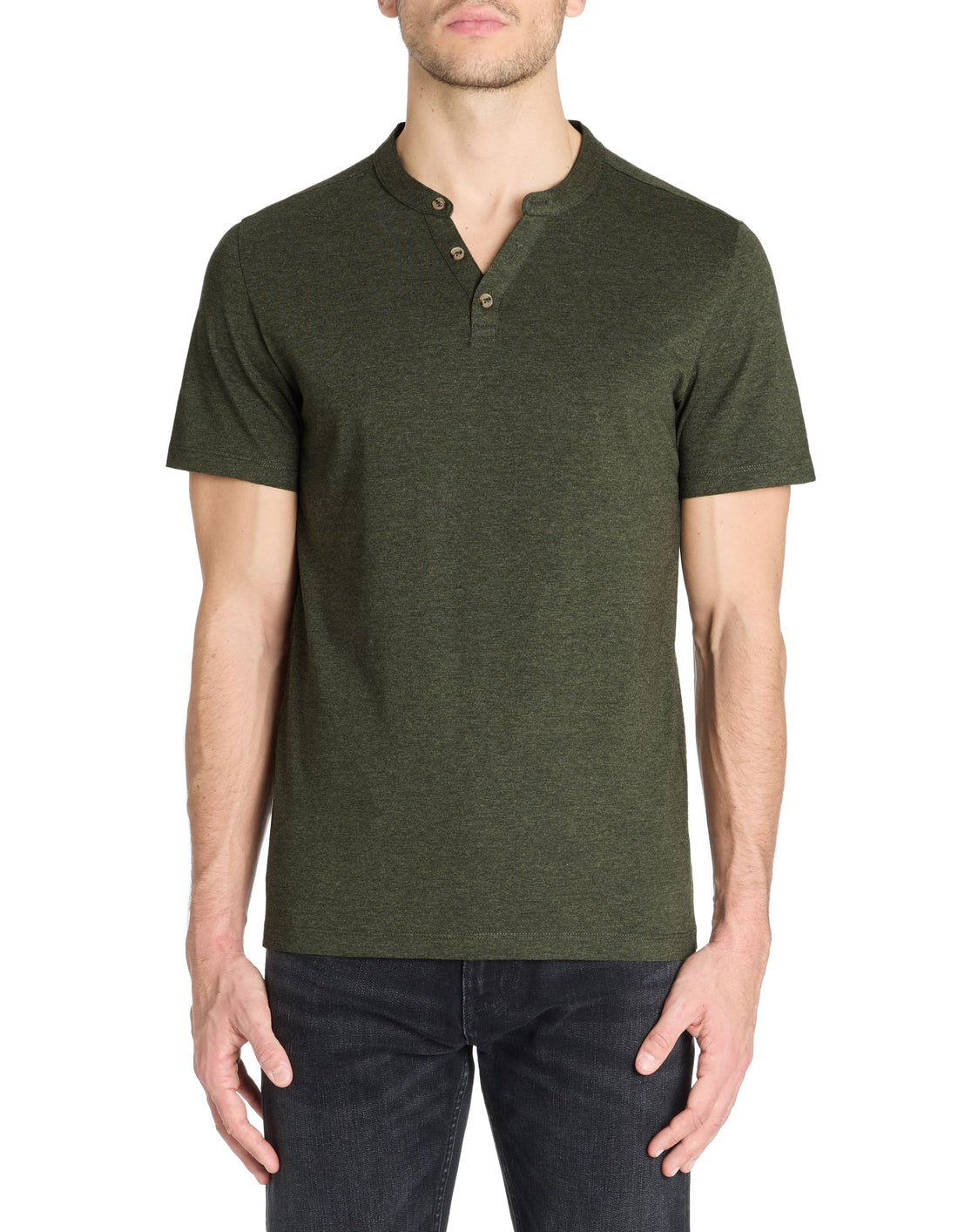 Cegeti Dark Khaki Short Sleeves Tshirt Celio