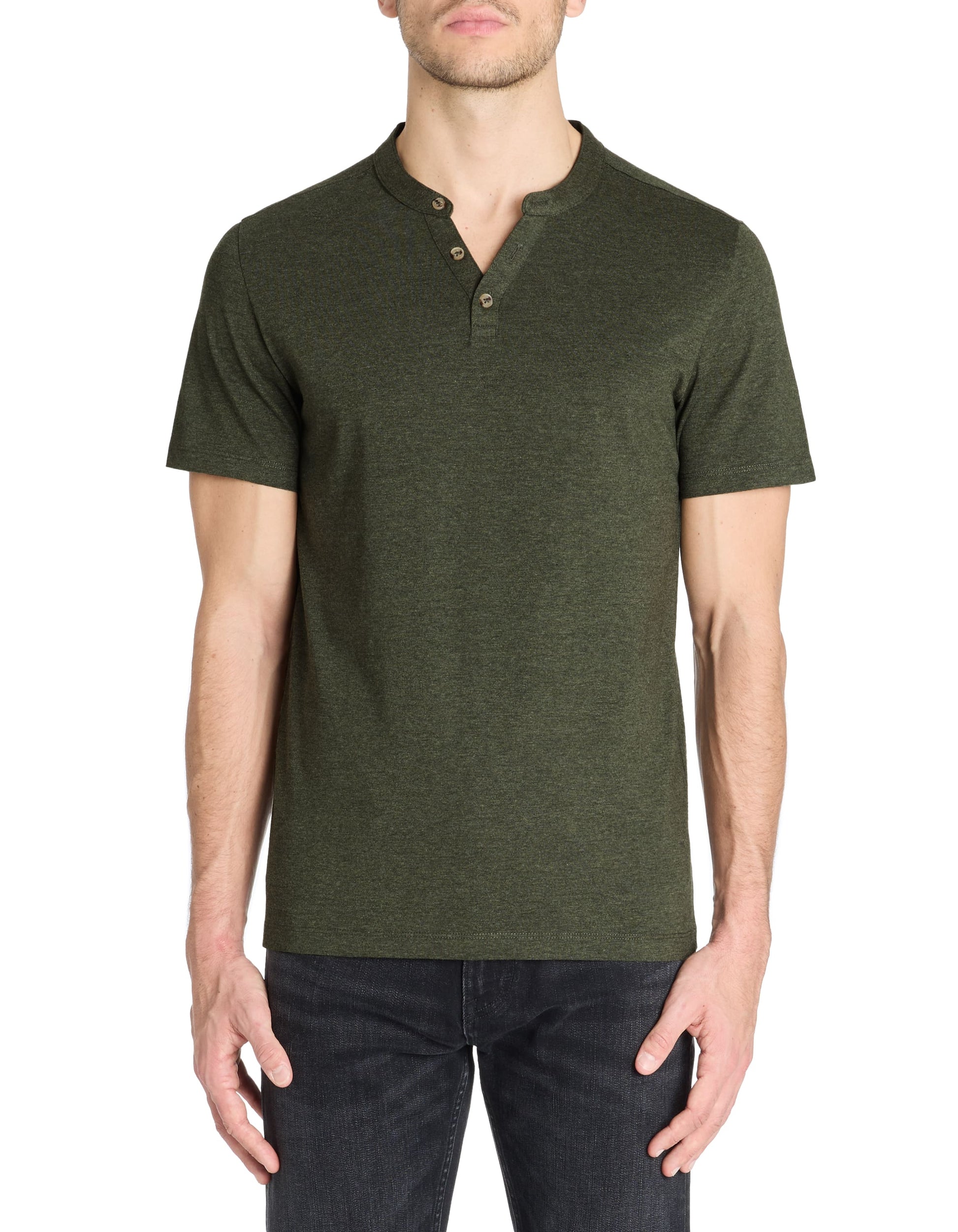 Cegeti Dark Khaki Short Sleeves Tshirt Celio