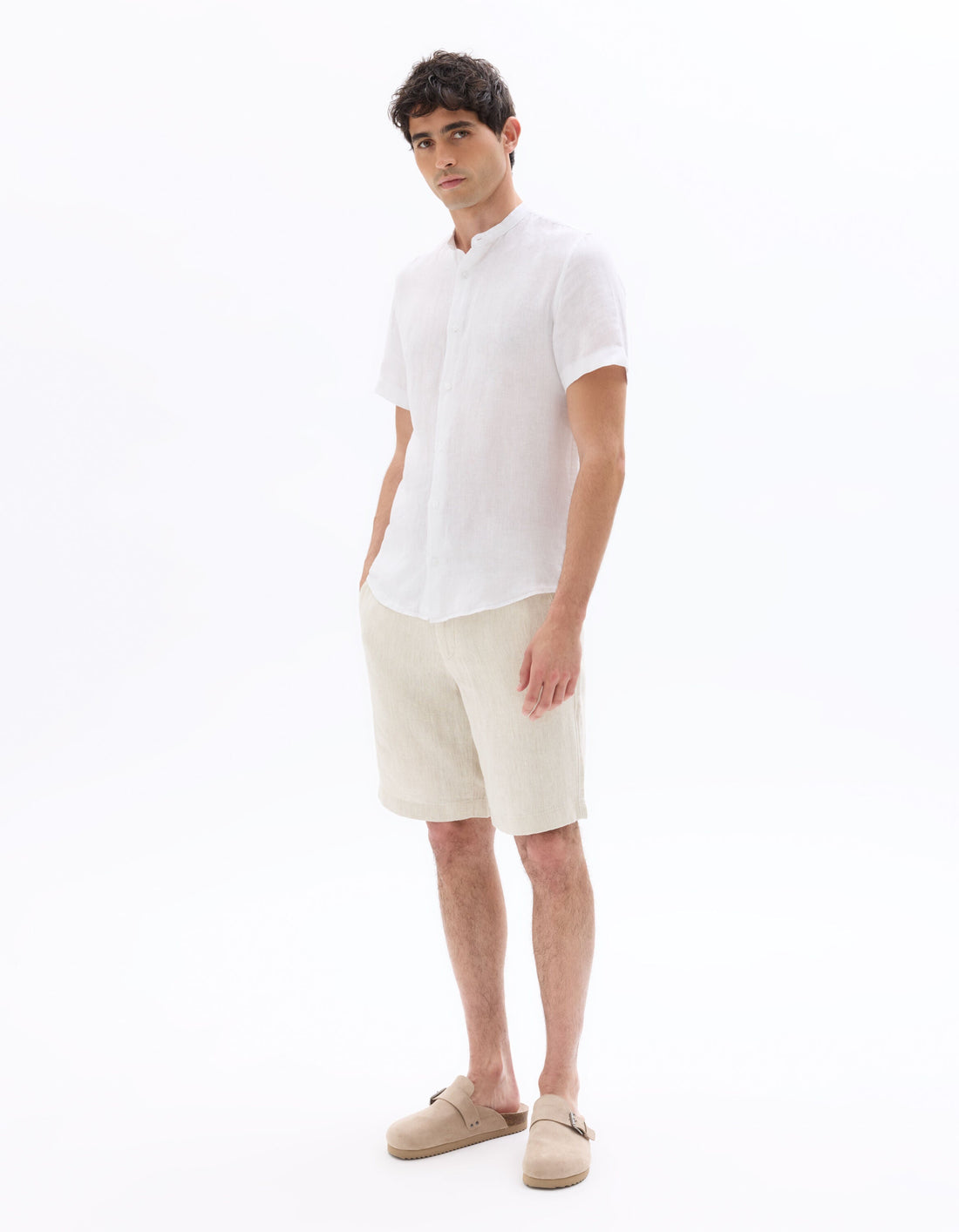 100% linen Bermuda shorts Celio