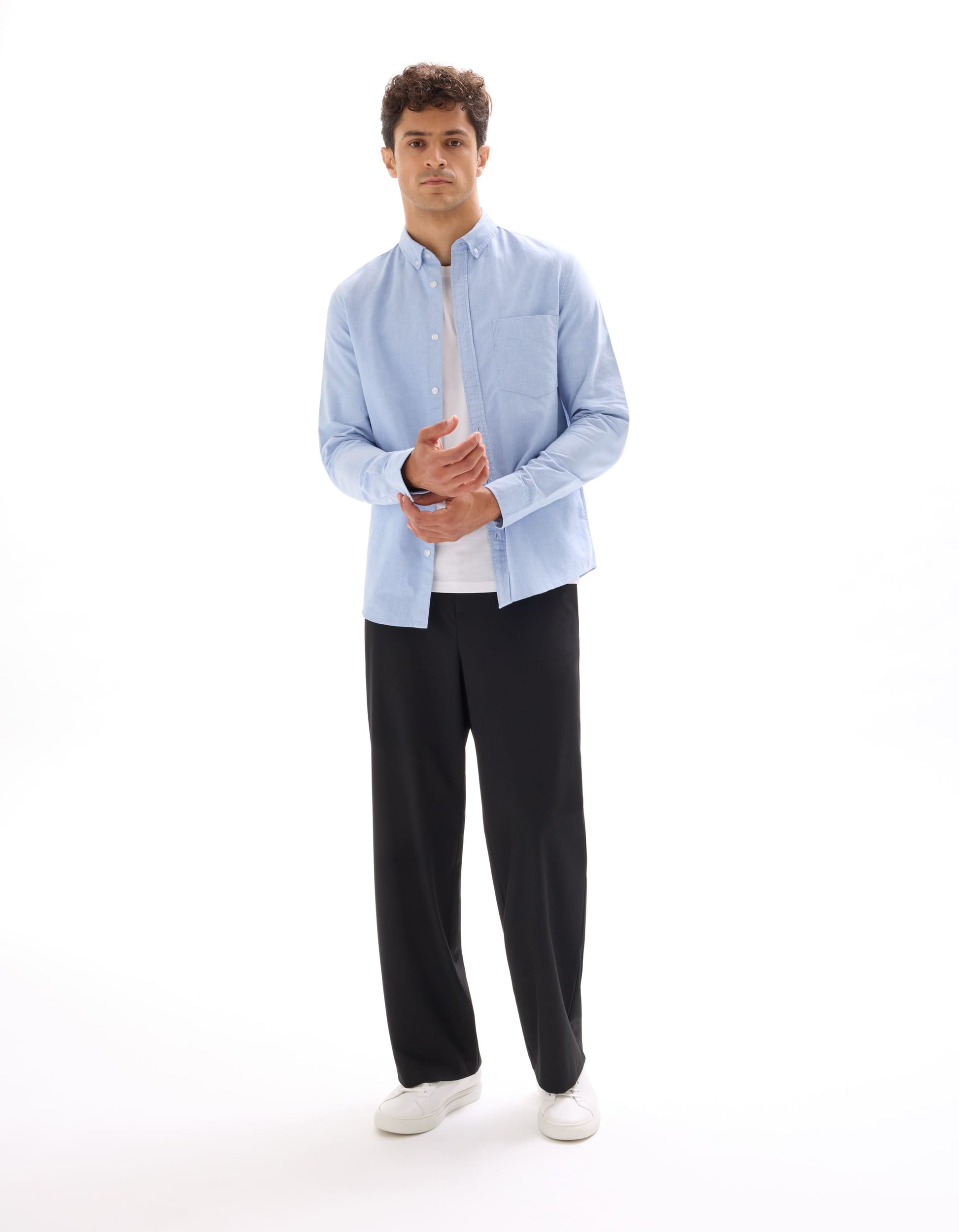 Daxford Light Blue Long Sleeves Shirt Celio