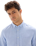 Daxford Light Blue Long Sleeves Shirt Celio