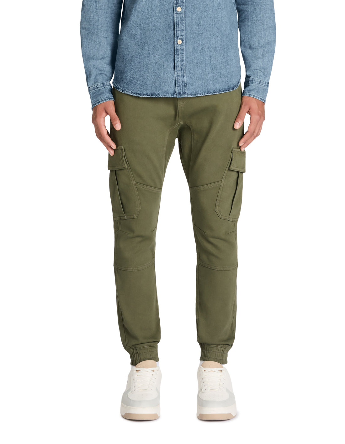 cargo avec taille et bas élastiqués