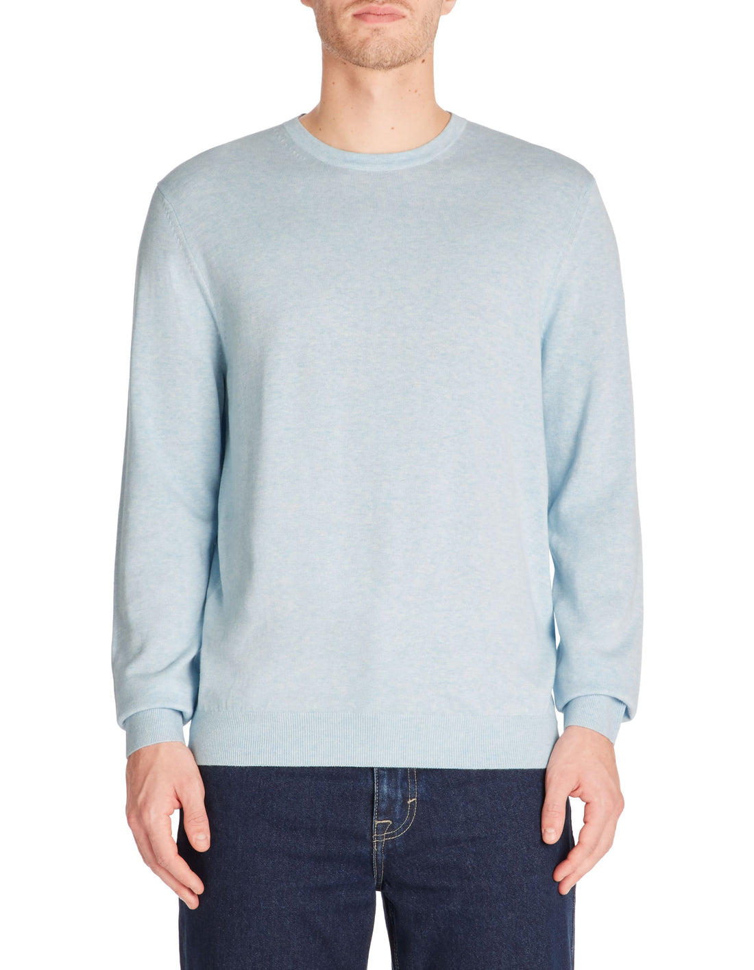 Decoton Sky Blue Mel Crew Neck Jumper Celio