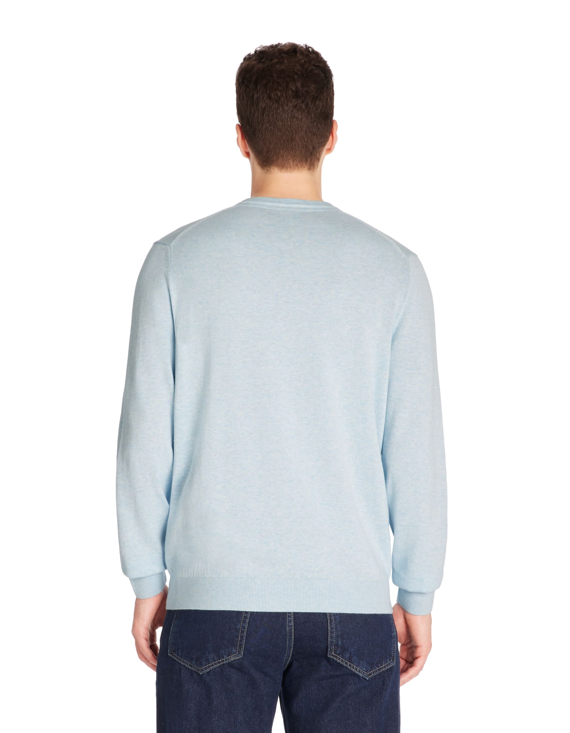 Decoton Sky Blue Mel Crew Neck Jumper Celio