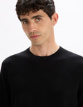 Decoton Black Crew Neck Jumper Celio