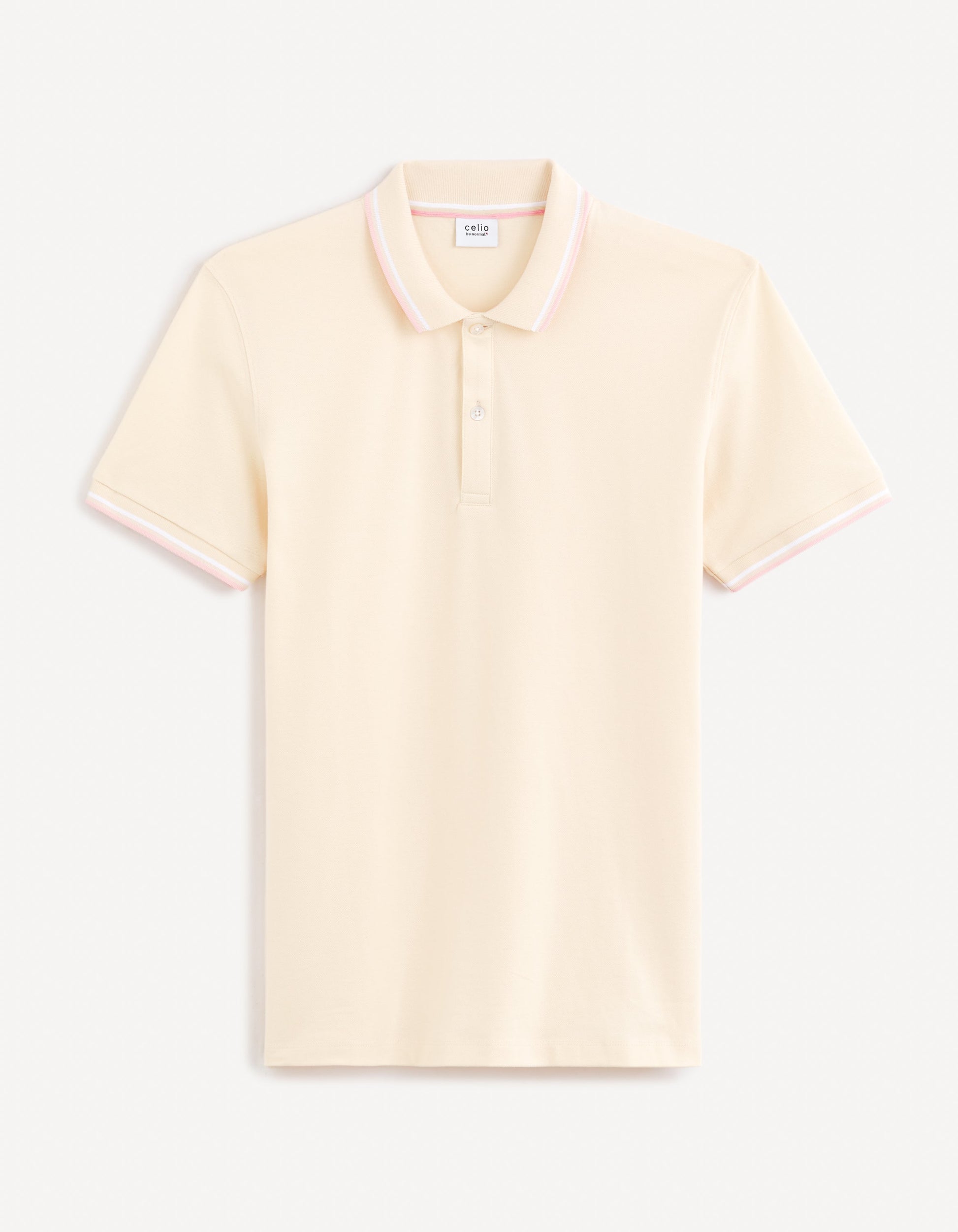 polo mc pique col contrasté