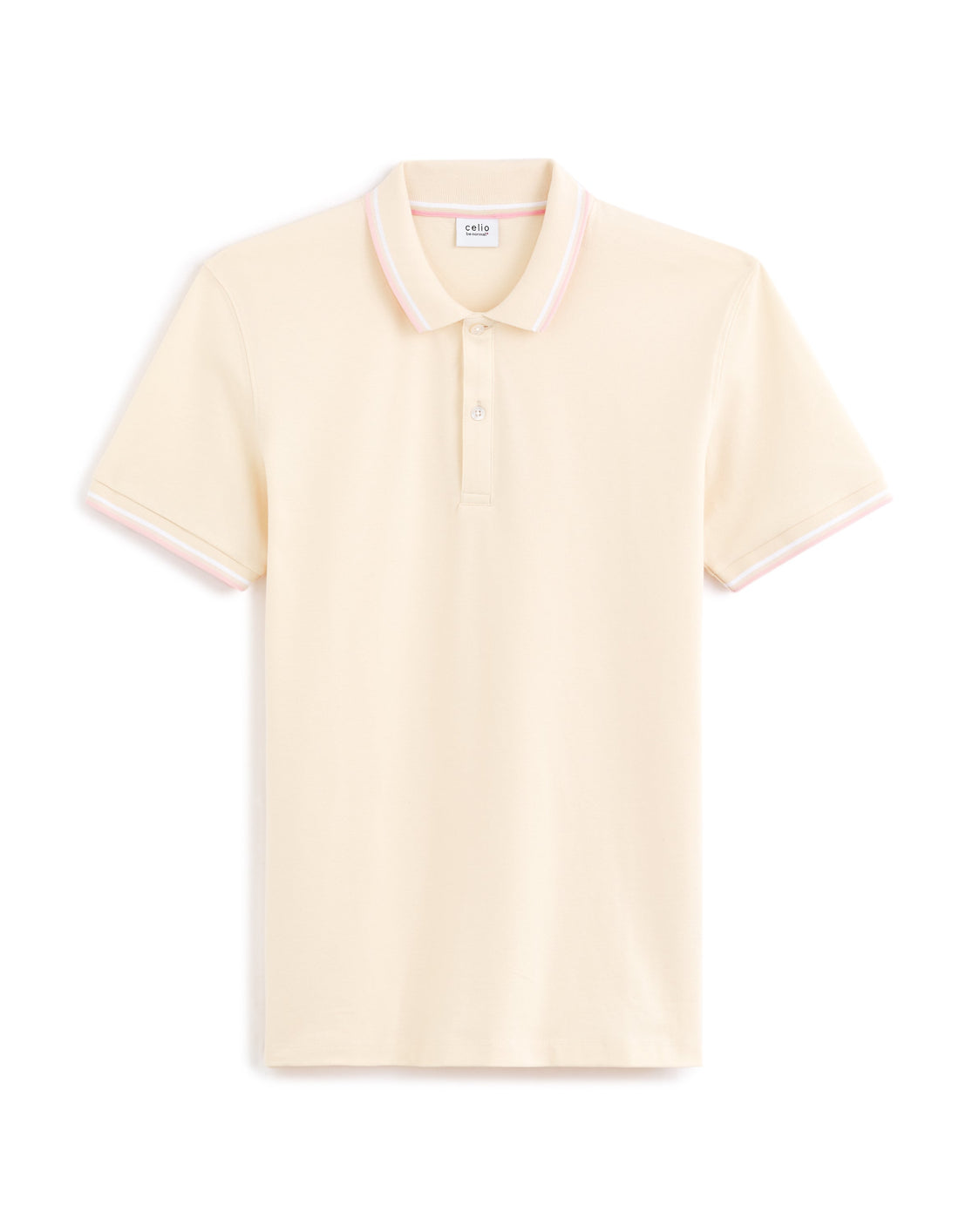 polo mc pique col contrasté