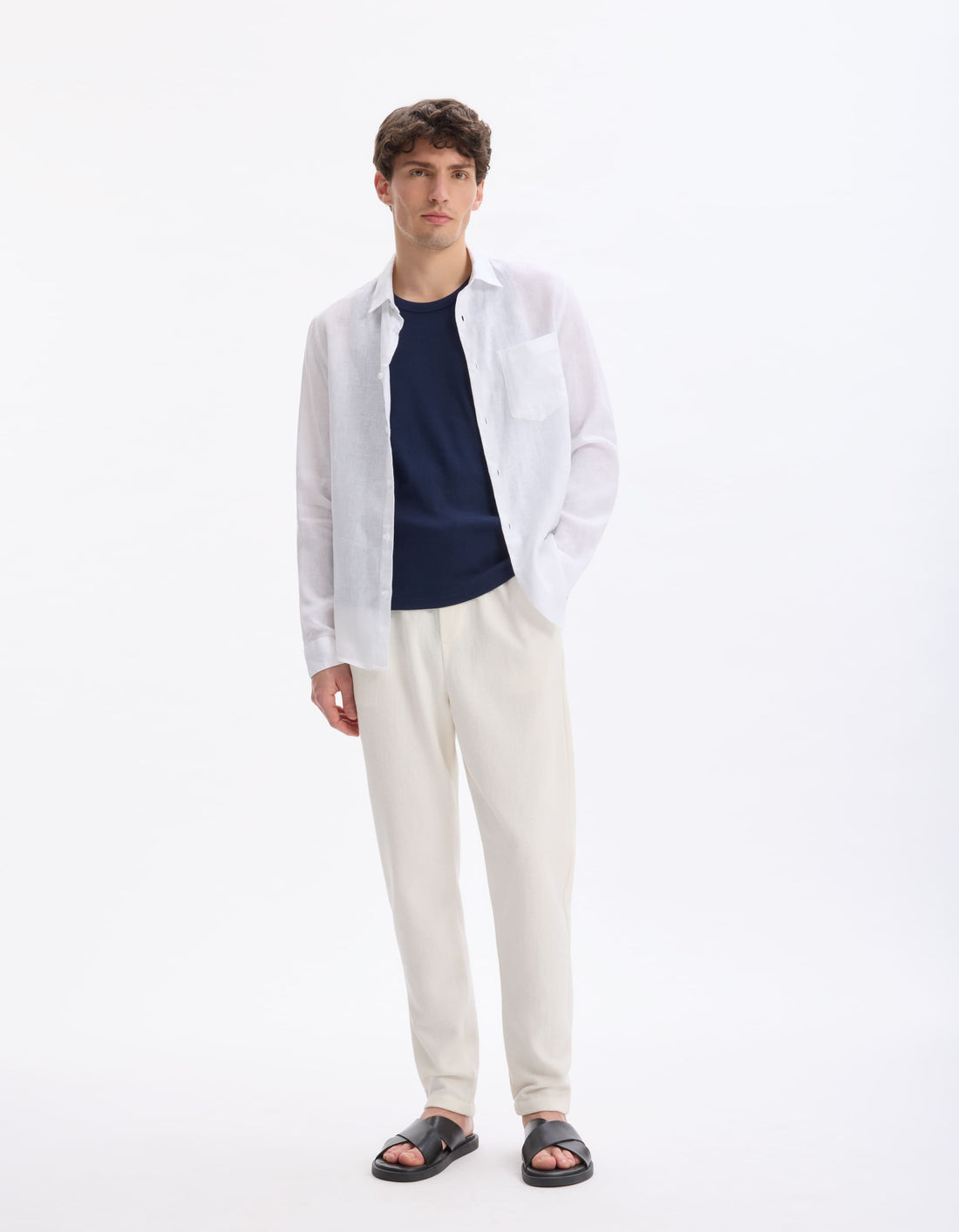 Loplein Ecru Pants Other Style Celio