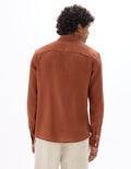 Daflix Terracotta Long Sleeves Shirt Celio
