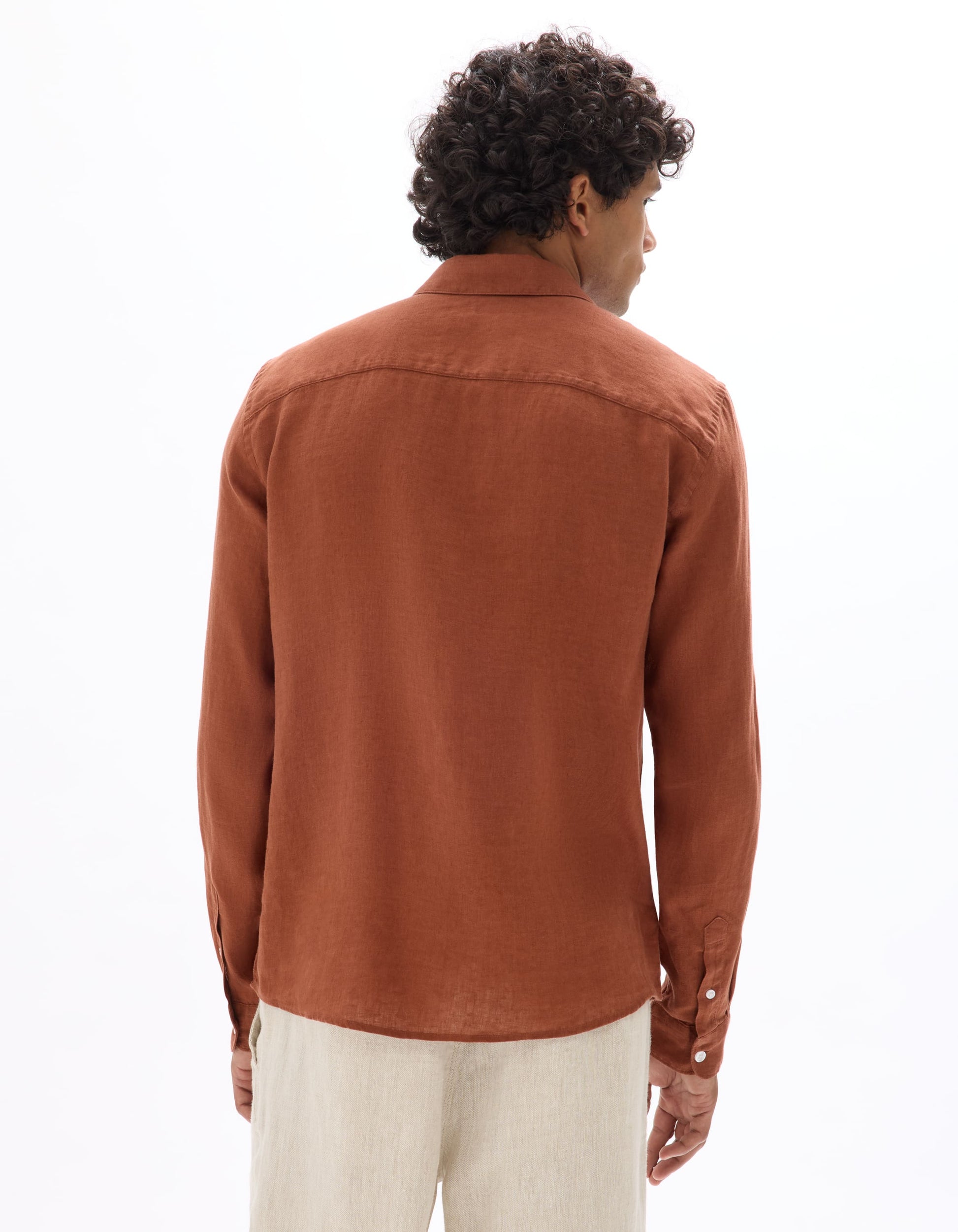 Daflix Terracotta Long Sleeves Shirt Celio