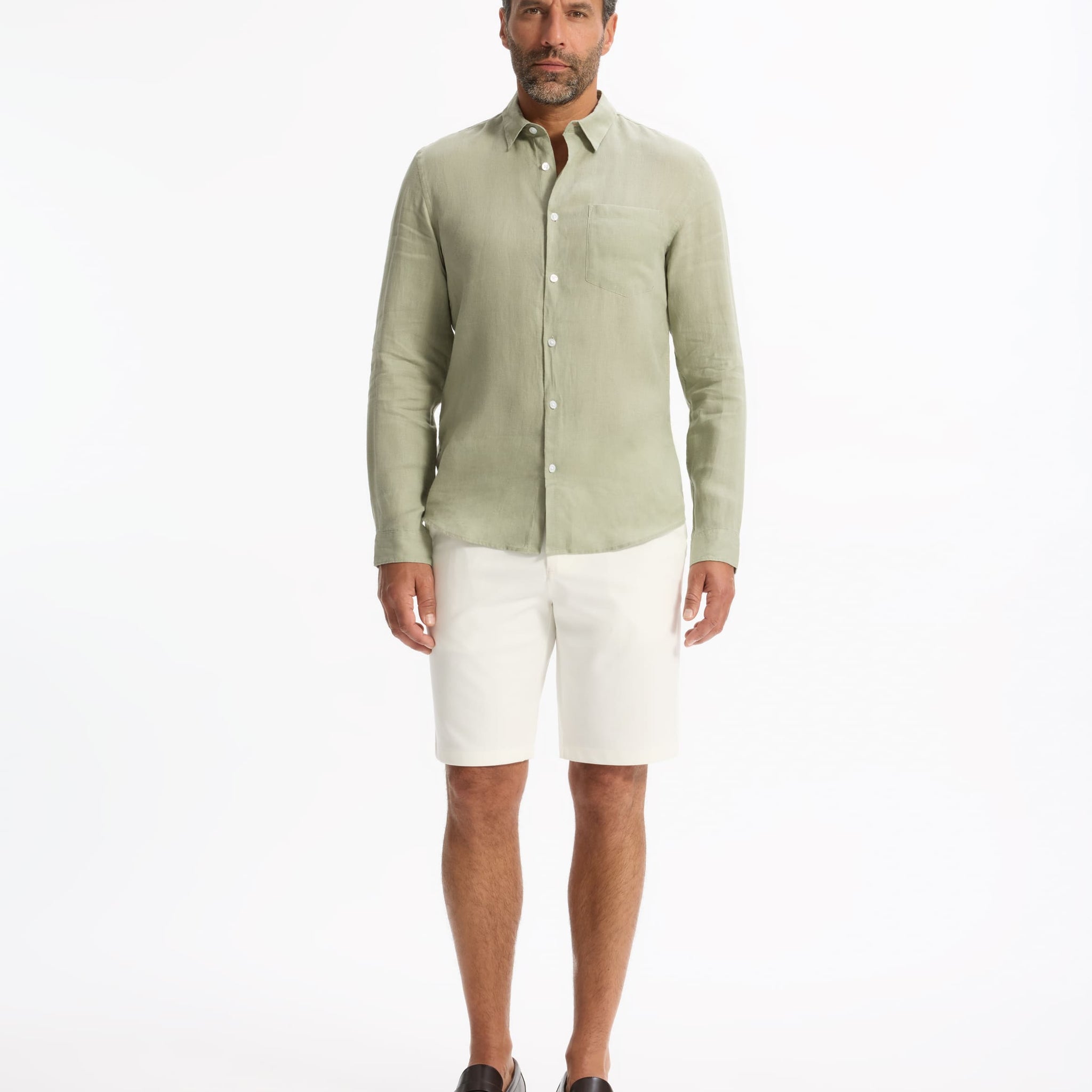 Daflix Vert Sauge Long Sleeves Shirt