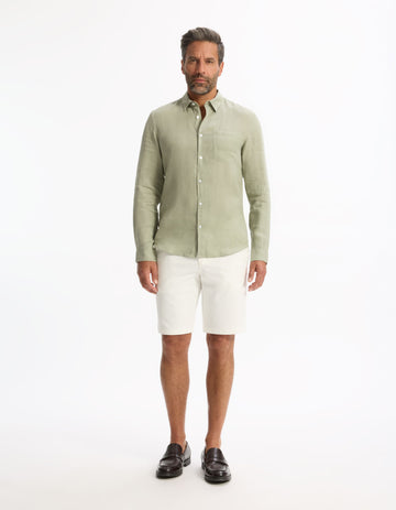 Daflix Vert Sauge Long Sleeves Shirt