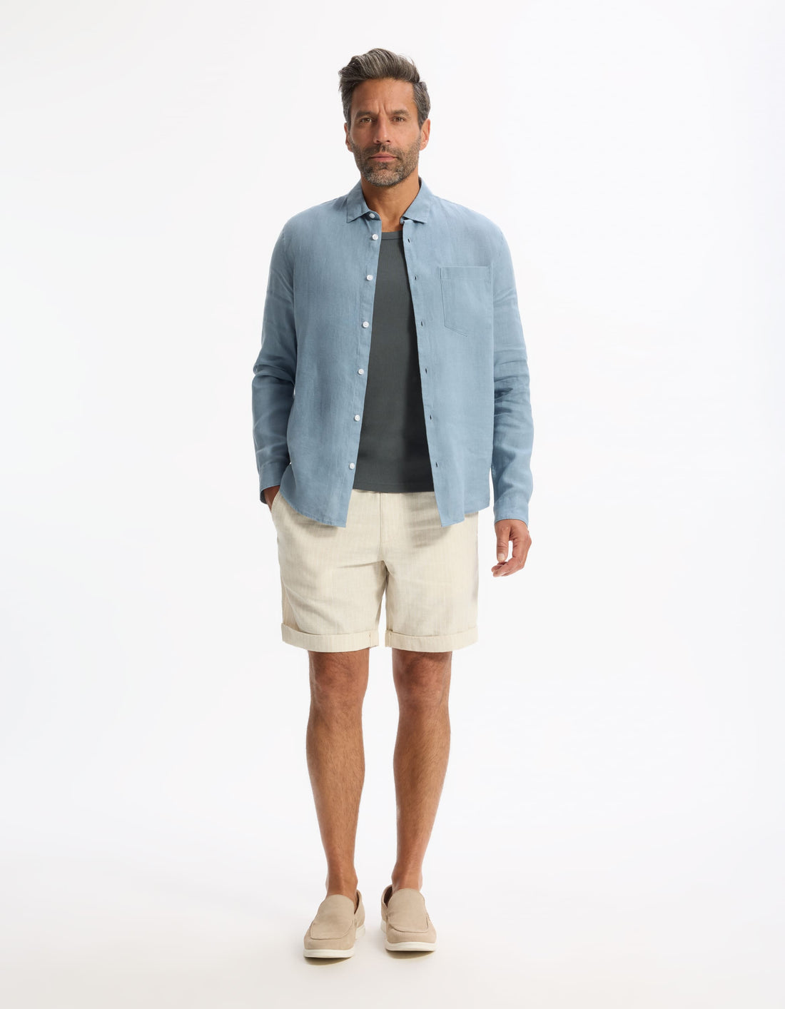Daflix Blue Storm Long Sleeves Shirt Celio