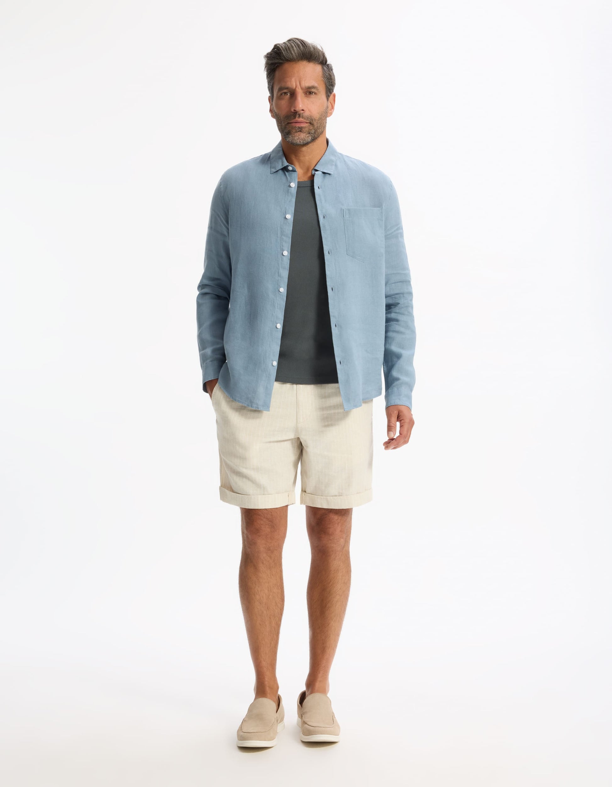 Daflix Blue Storm Long Sleeves Shirt Celio