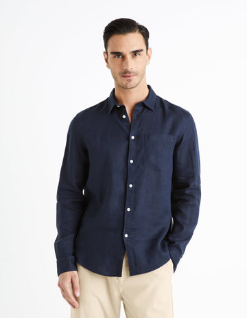 Chemise 100% LIN COL FR