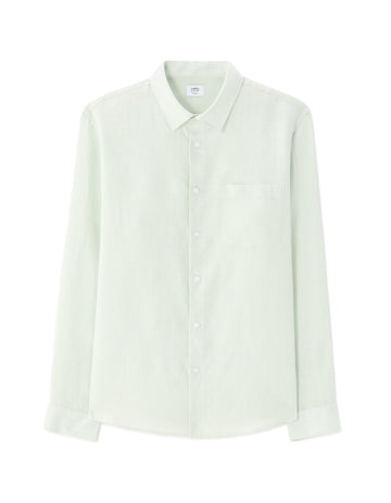 Regular Fit 100% Linen Shirt Celio