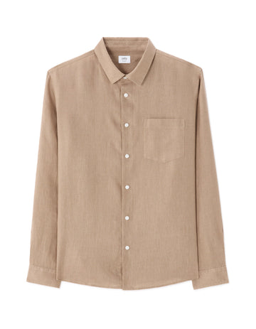 100% Linen Regular Fit Shirt Celio