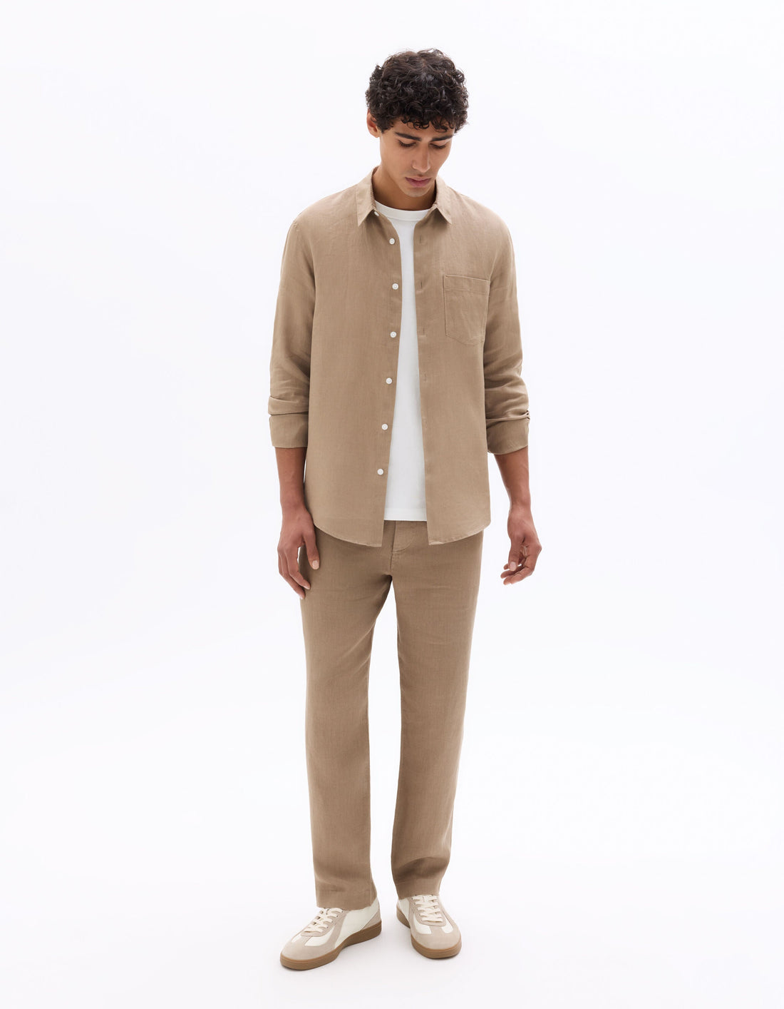100% Linen Regular Fit Shirt Celio