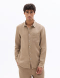 100% Linen Regular Fit Shirt Celio