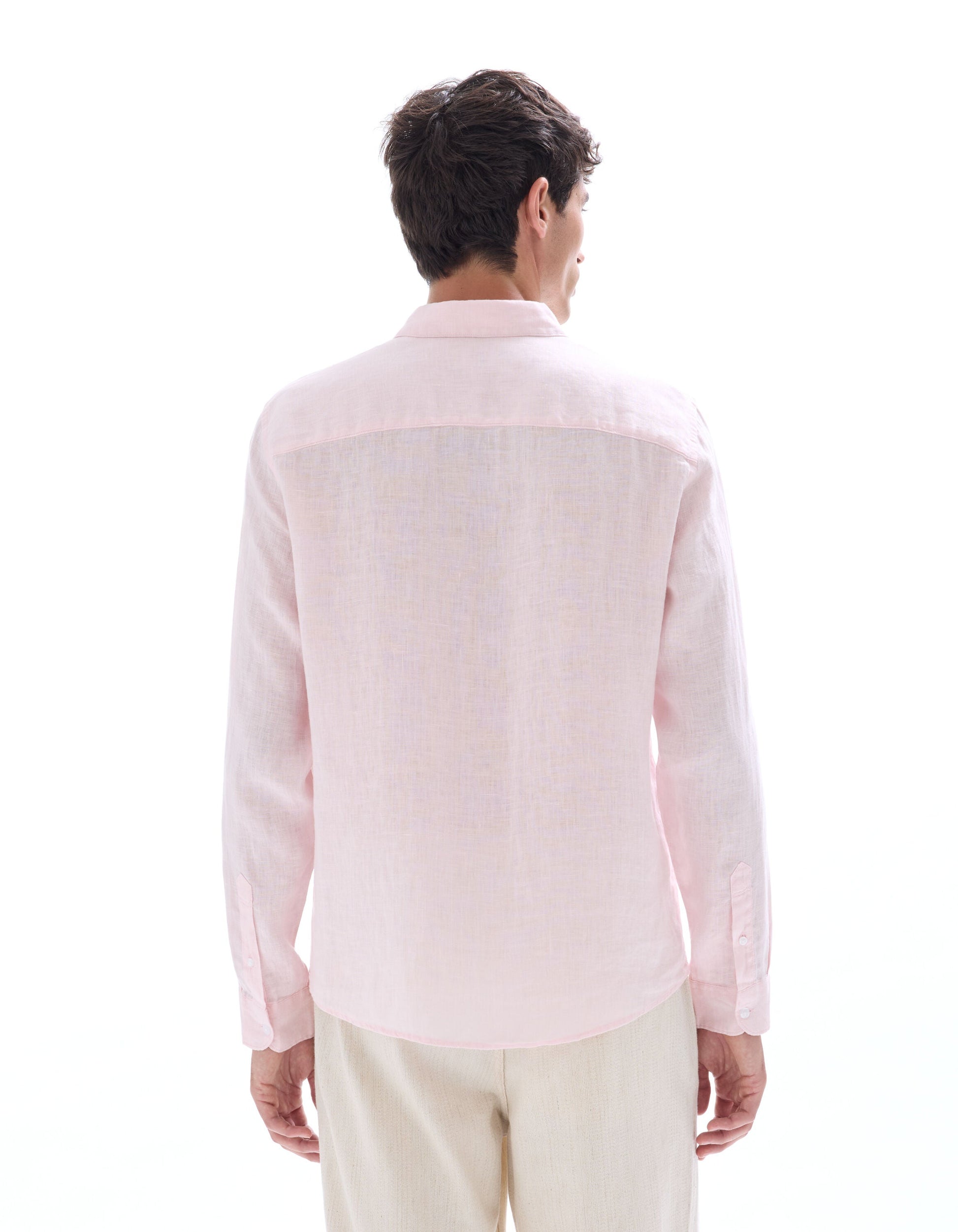 Regular Fit 100% Linen Shirt Celio