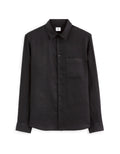 Black Regular Fit 100% Linen Shirt Celio