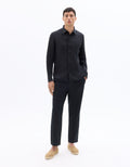 Black Regular Fit 100% Linen Shirt Celio