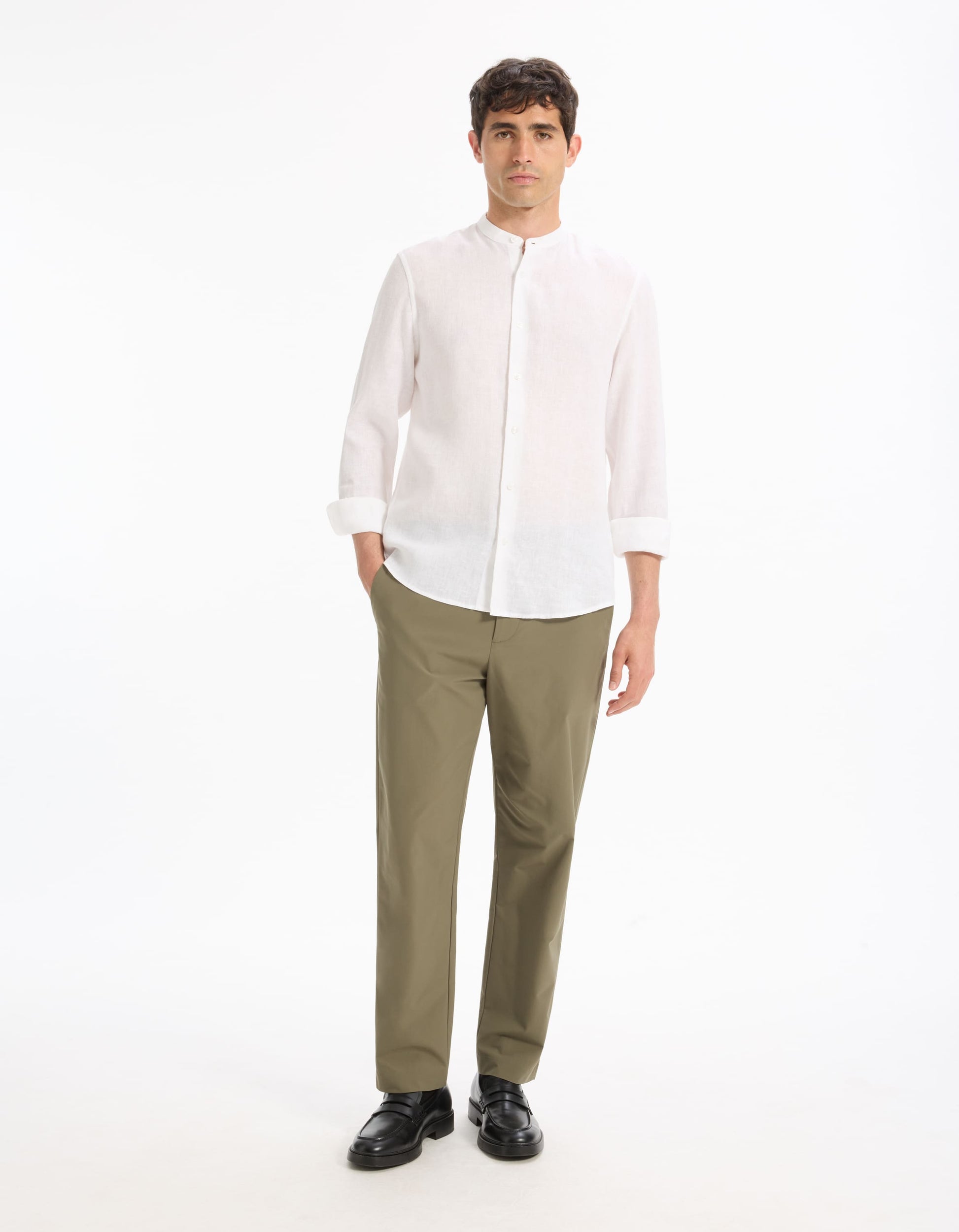 Damaolin White Long Sleeves Shirt Celio