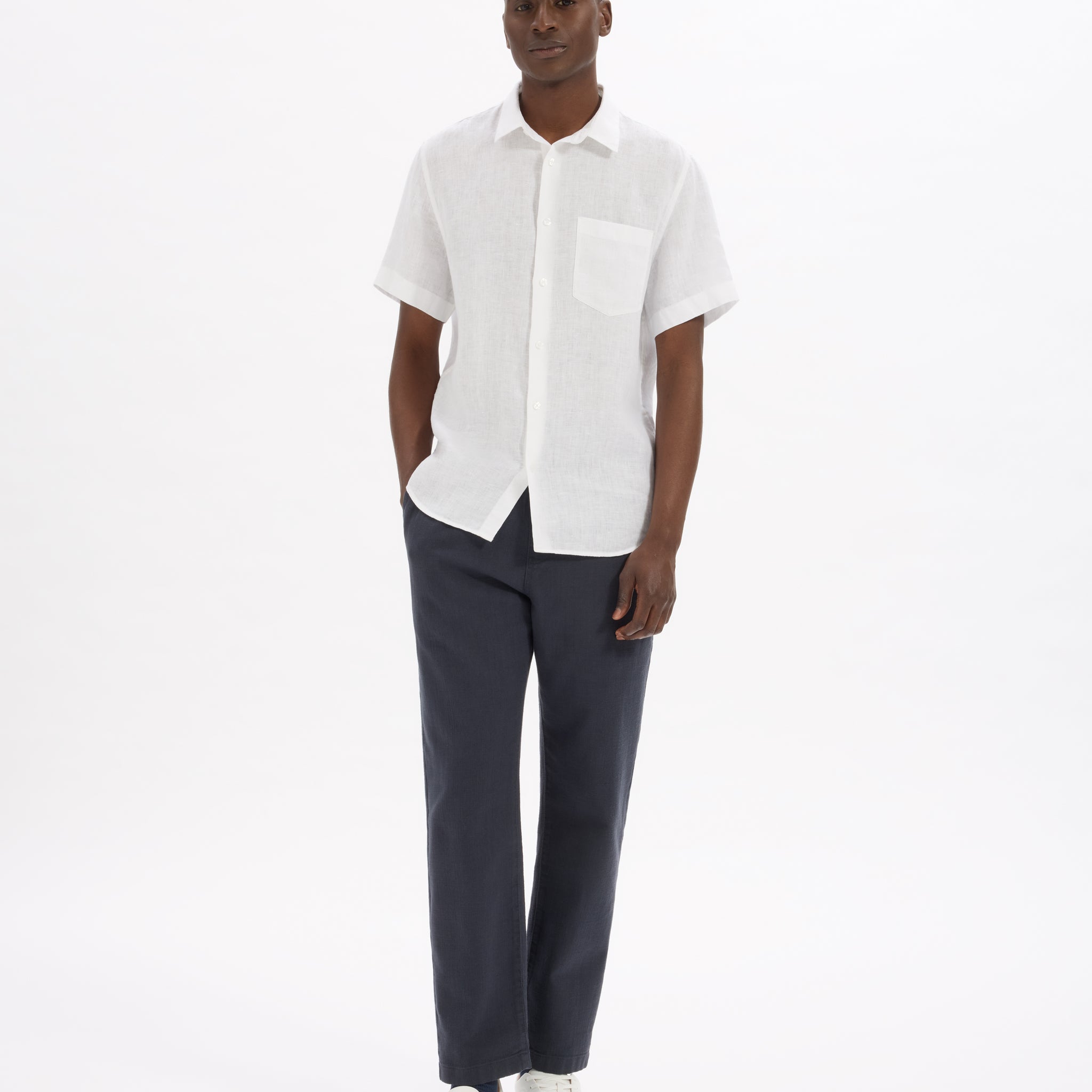 Damarlin White Short Sleeves Shirt