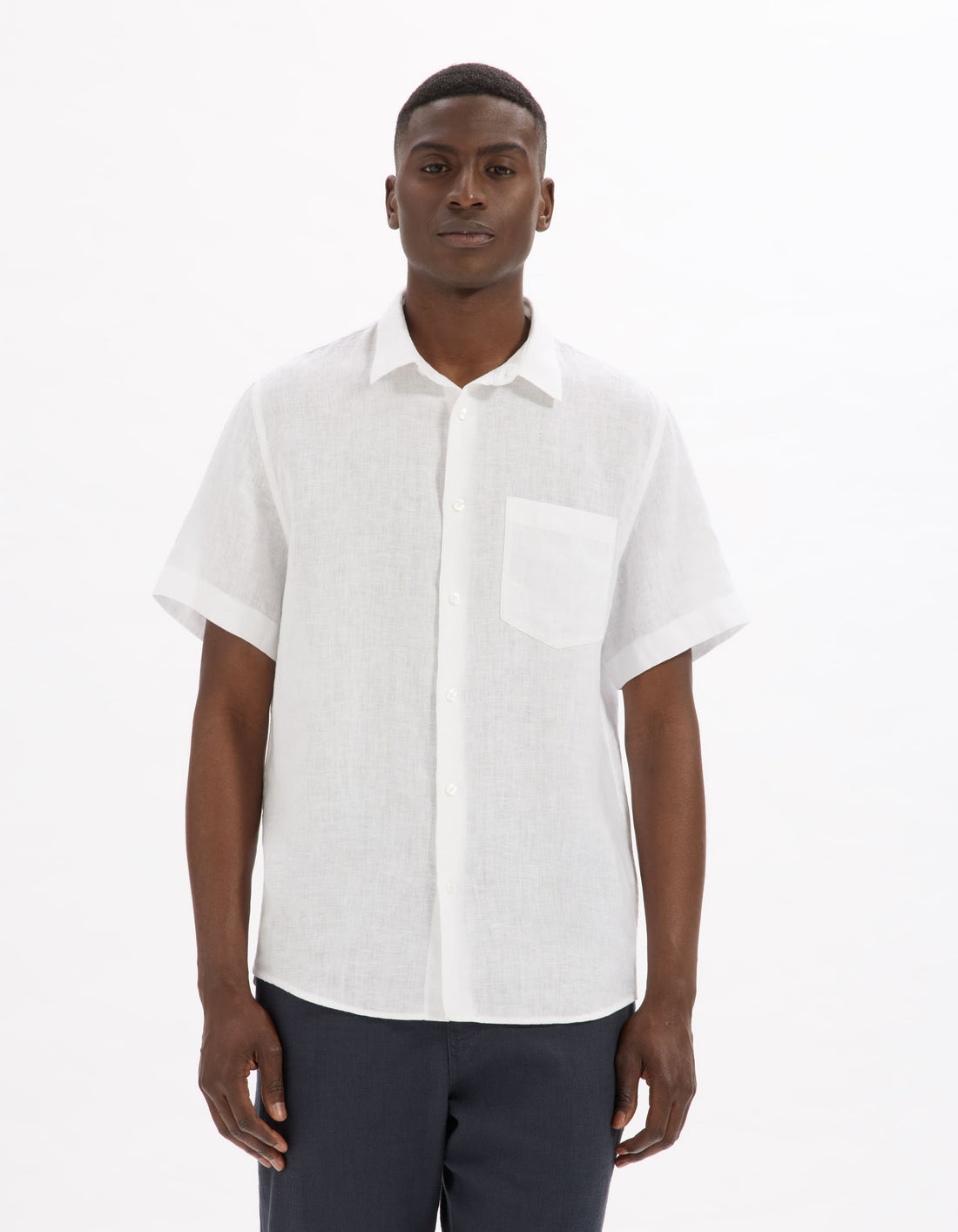 Damarlin White Short Sleeves Shirt
