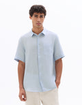 100% Linen Regular Fit Short-Sleeved Shirt Celio
