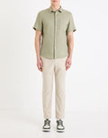 Damarlin Vert Sauge Short Sleeves Shirt Celio