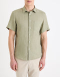 Damarlin Vert Sauge Short Sleeves Shirt Celio