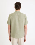 Damarlin Vert Sauge Short Sleeves Shirt Celio
