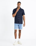 Damarlin Navy Short Sleeves Shirt Celio