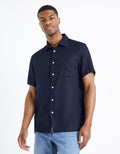 Damarlin Navy Short Sleeves Shirt Celio
