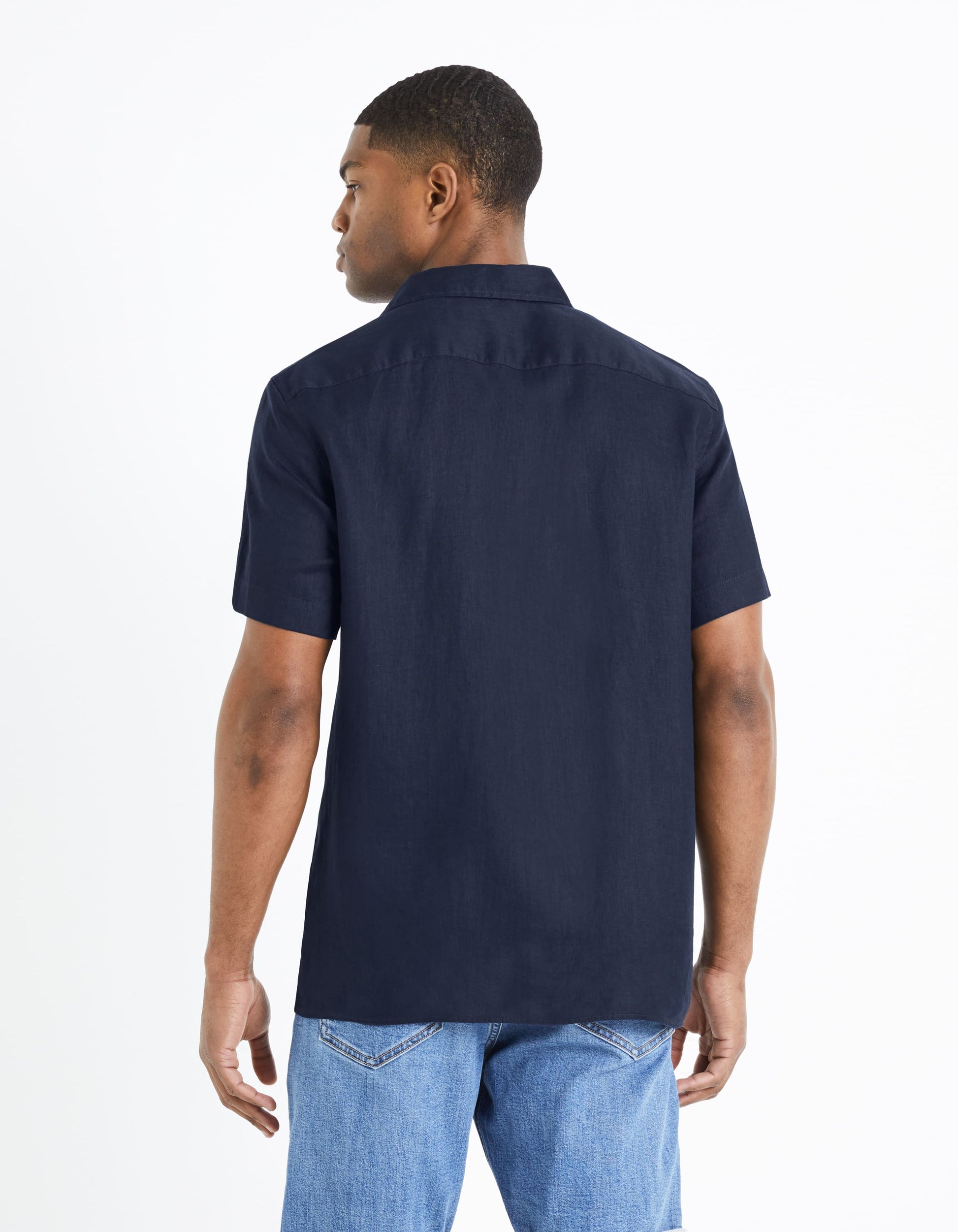 Damarlin Navy Short Sleeves Shirt Celio