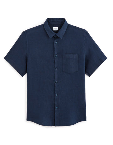 Damarlin Navy Short Sleeves Shirt