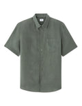 100% Linen Regular Fit Short-Sleeve Shirt Celio