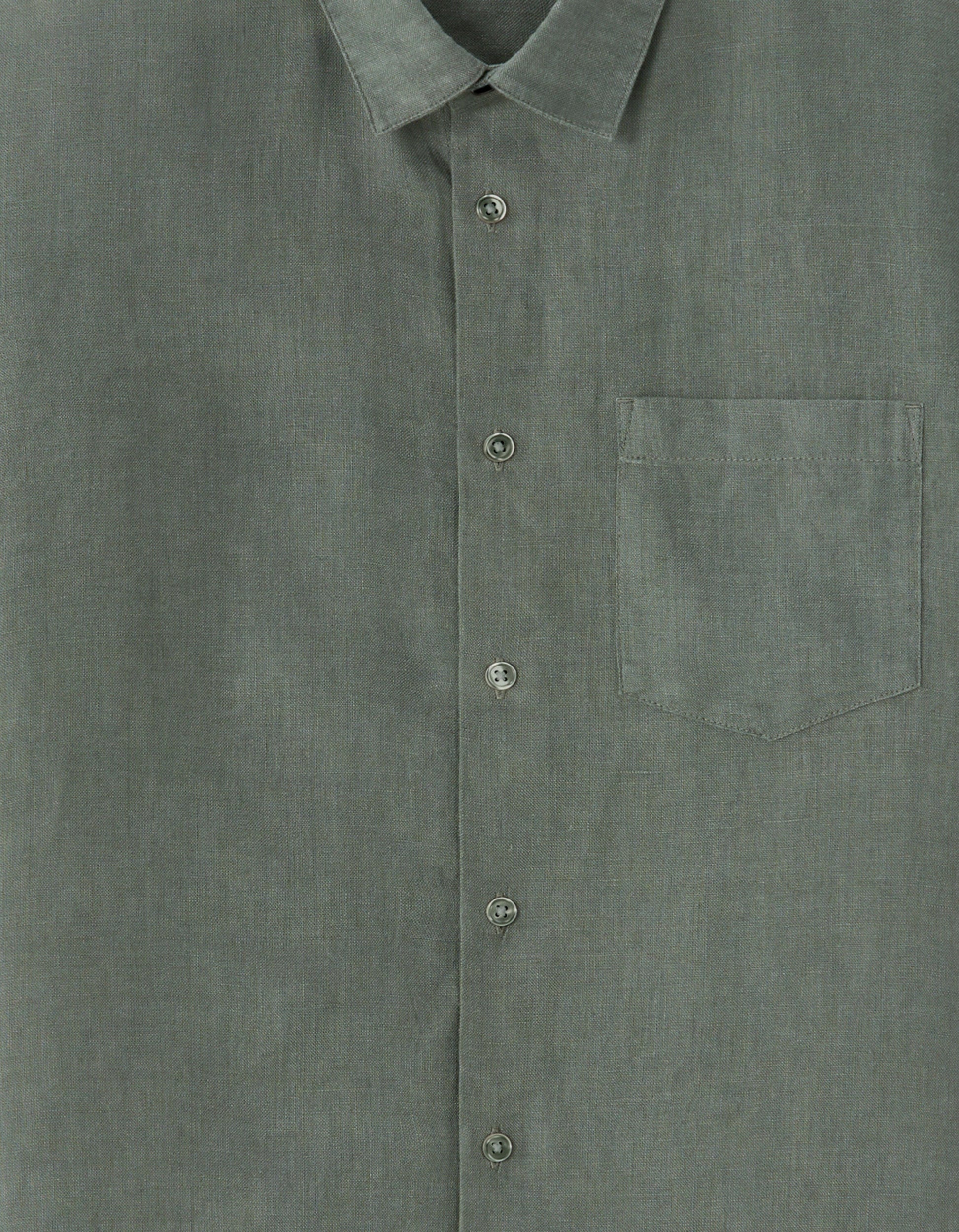 100% Linen Regular Fit Short-Sleeve Shirt Celio