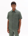 100% Linen Regular Fit Short-Sleeve Shirt Celio