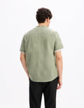 Chemise MC lin COL MAO